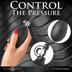 Master Series - Gerippter aufblasbarer Analdildo - Schwarz