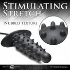 Master Series - Gerippter aufblasbarer Analdildo - Schwarz