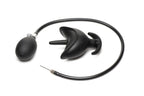 Aufblasbarer Silikon-Analplug - Schwarz