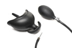 Aufblasbarer Silikon-Analplug - Schwarz