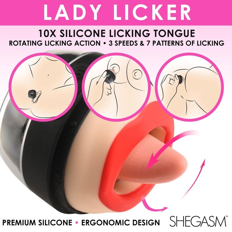 Lickgasm - Lady Klitoris Stimulator mit Zungenbewegung - Wasserdichter Vibrator
