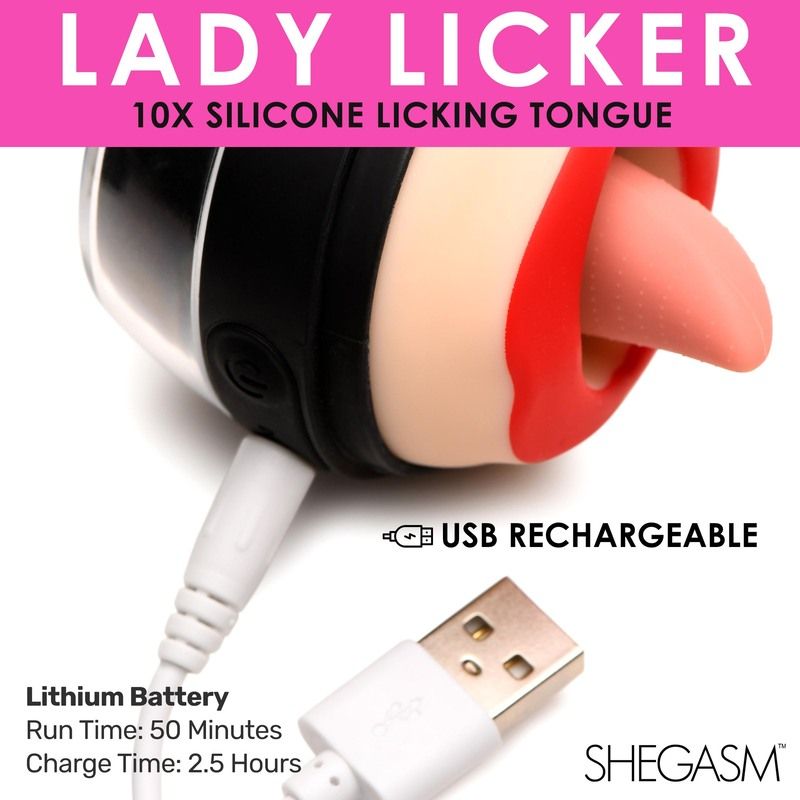 Lickgasm - Lady Klitoris Stimulator mit Zungenbewegung - Wasserdichter Vibrator