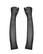 Obsessive - A772 Spitzenhandschuhe - Schwarz