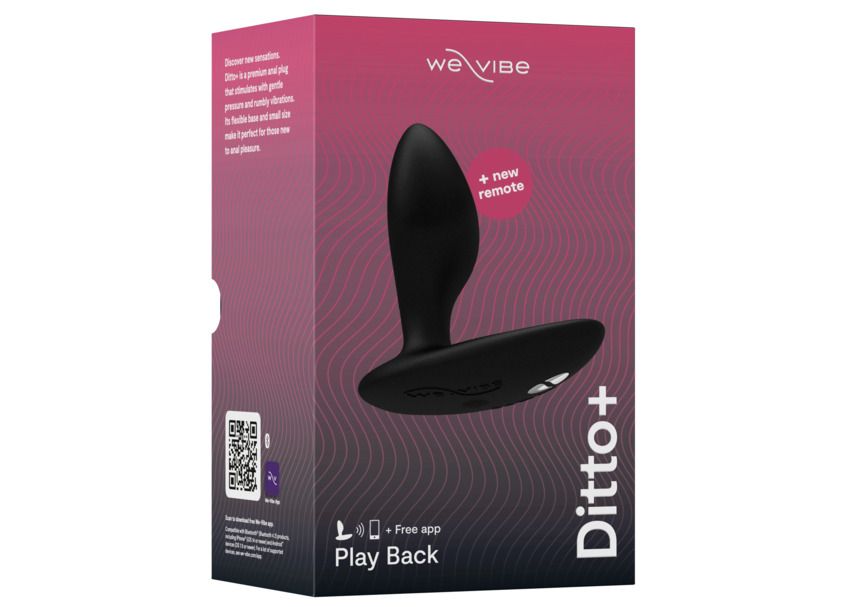 We-Vibe Ditto+ Satin Schwarz