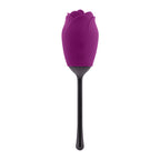 Playboy - Petal Vibrator mit beweglicher Zunge - Lila/Schwarz