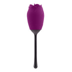 Playboy - Petal Vibrator mit beweglicher Zunge - Lila/Schwarz