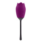 Playboy - Petal Vibrator mit beweglicher Zunge - Lila/Schwarz