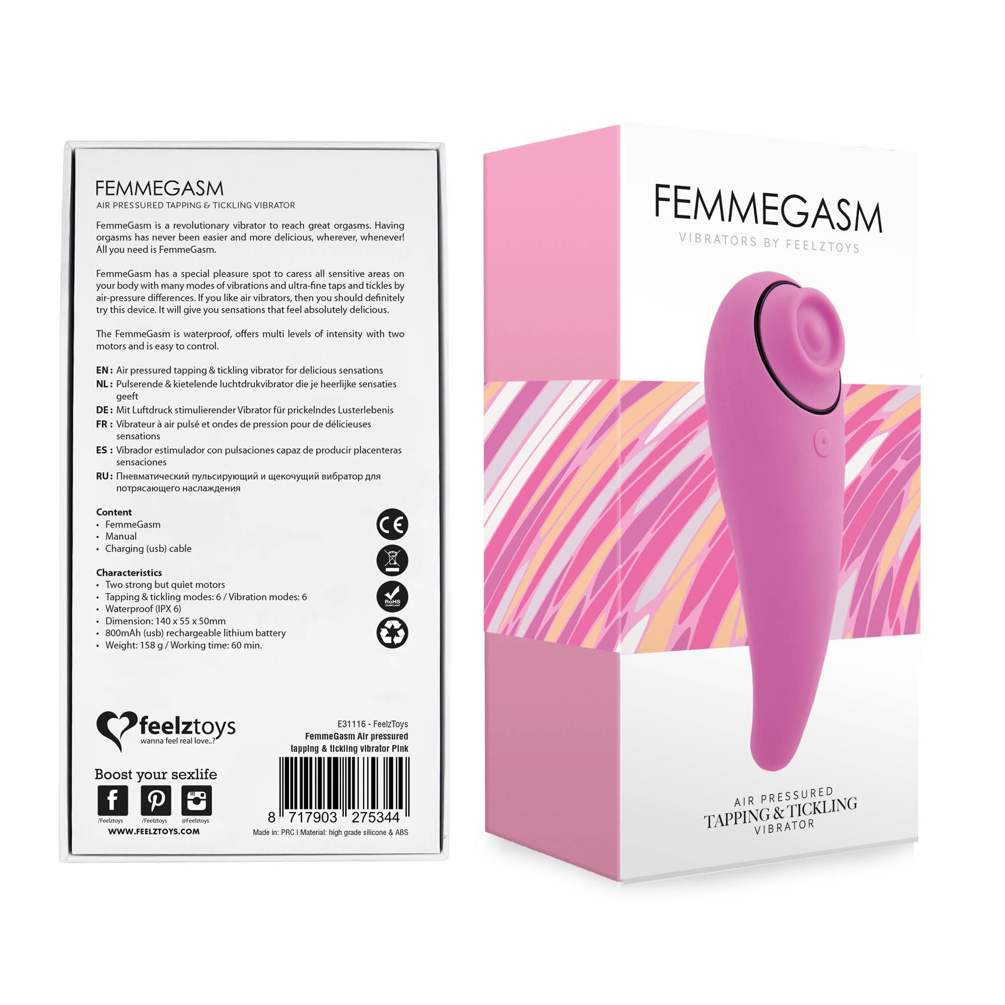 FeelzToys - FemmeGasm Tapp 2 Klitoris-Stimulator - Rosa
