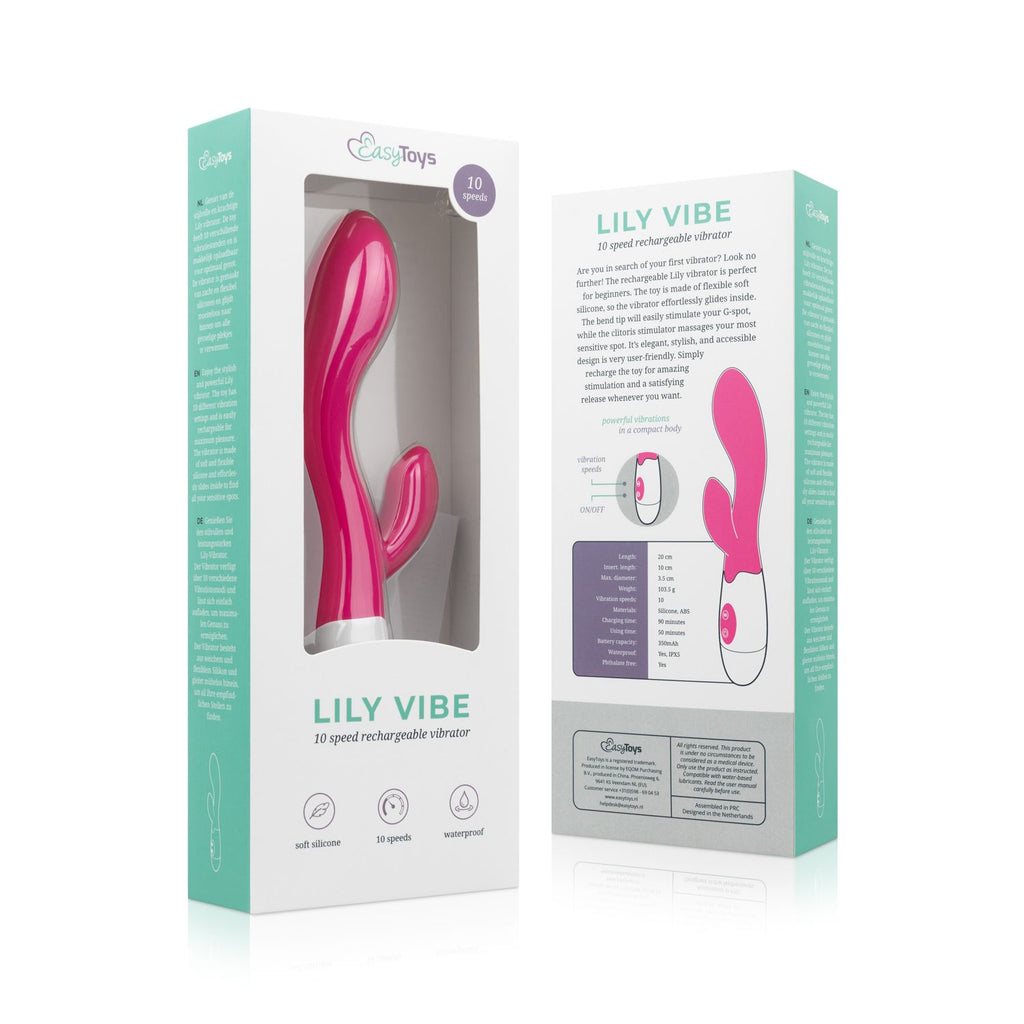 Easytoys - Lily 2.0 Vibrator G-Punkt und Klitoris Stimulator - Aufladbar Rosa