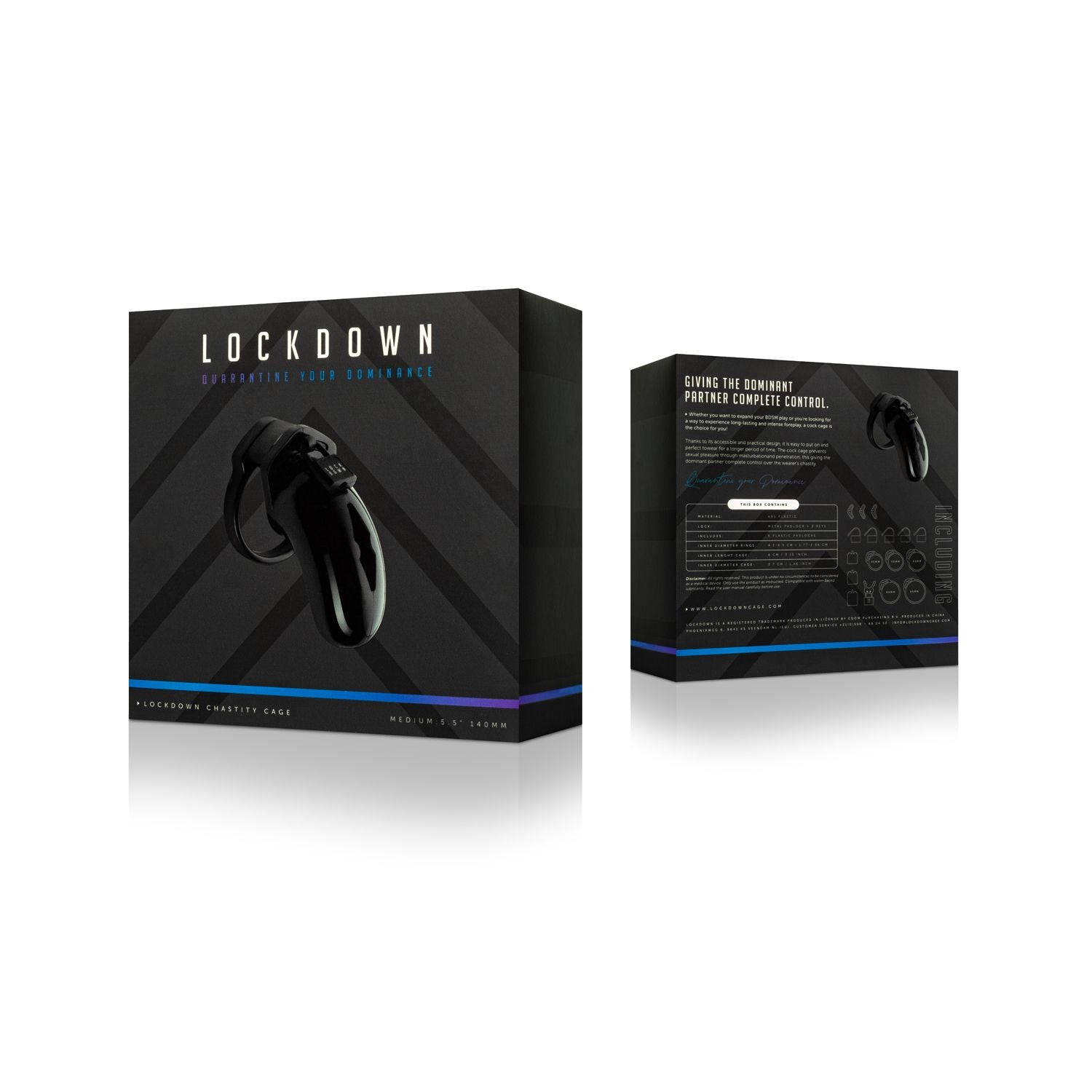 Lockdown Keuschheitskäfig - Medium