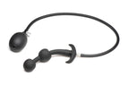Aufblasbarer Silikon-Analplug - Schwarz