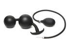 Aufblasbarer Silikon-Analplug - Schwarz