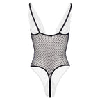 Christine - Body Dewi mit offenem Schritt - Schwarz