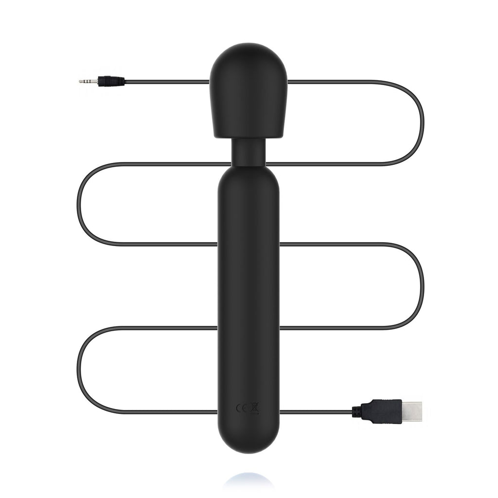 BLAQ - Digitaler Wand-Vibrator mit Display - Schwarz