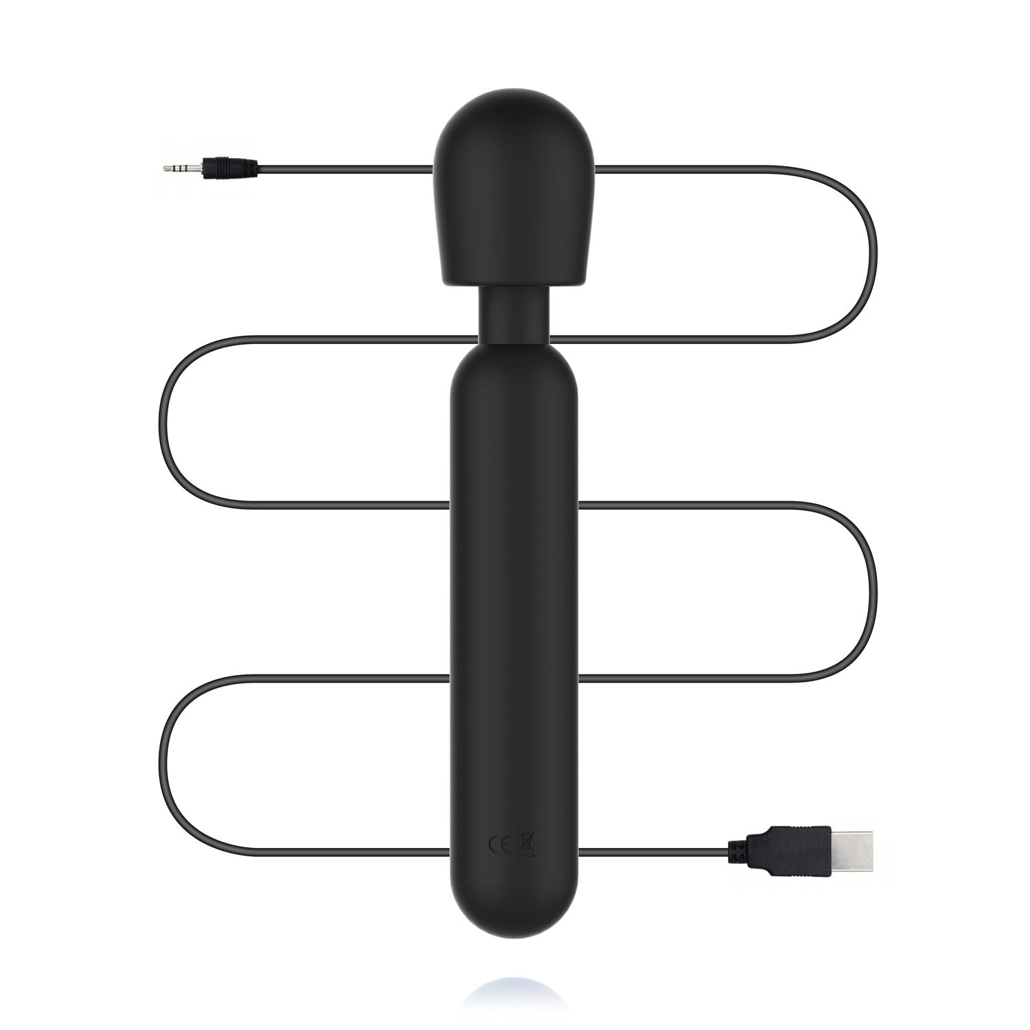BLAQ - Digitaler Wand-Vibrator mit Display - Schwarz