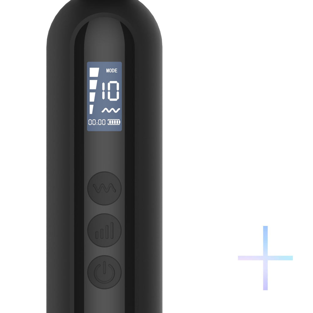 BLAQ - Digitaler Wand-Vibrator mit Display - Schwarz
