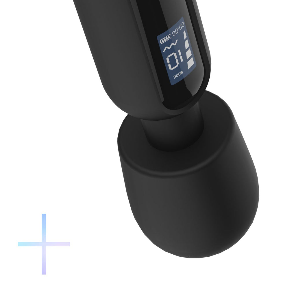BLAQ - Digitaler Wand-Vibrator mit Display - Schwarz