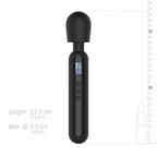 BLAQ - Digitaler Wand-Vibrator mit Display - Schwarz