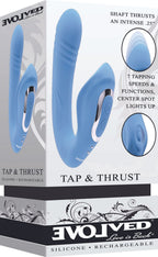 Evolved - Tap and Thrust Vibrator - G-Punkt und Klitoris Stimulation - Hellblau