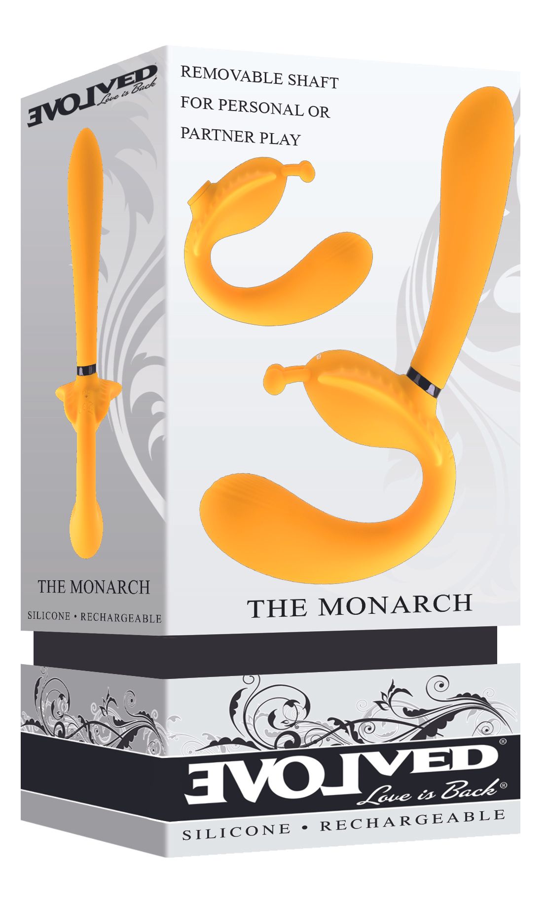 Evolved - Der Monarch Strapless Strap On Vibrator - Gelb