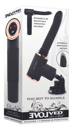 Evolved - Too Hot To Handle Vibrator mit Heizfunktion und Stoßbewegung - Schwarz