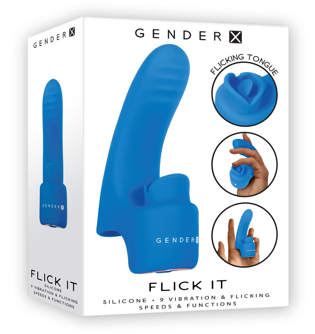 Evolved - Flick It Fingervibrator - Blau