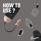Teazers Geripptes Vibro-Ei mit Fernbedienung