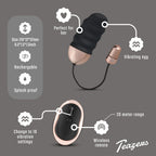 Teazers Geripptes Vibro-Ei mit Fernbedienung