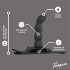 Teazers – Silikon Strap-On Set – Schwarz