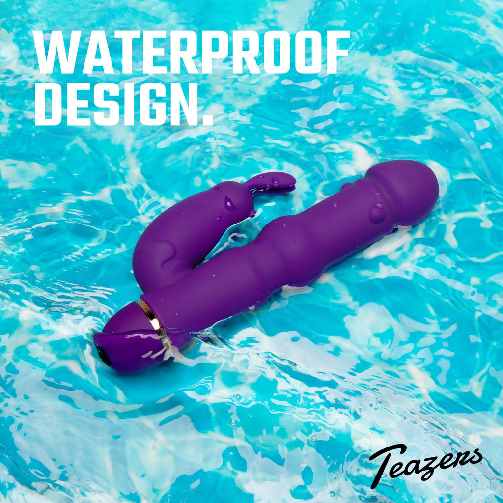 Teazers - Silikon Rabbit Vibrator - Lila