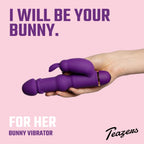 Teazers - Silikon Rabbit Vibrator - Lila