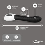 Teazers - G-Punkt-Vibrator mit 30 Vibrationsstufen - Schwarz