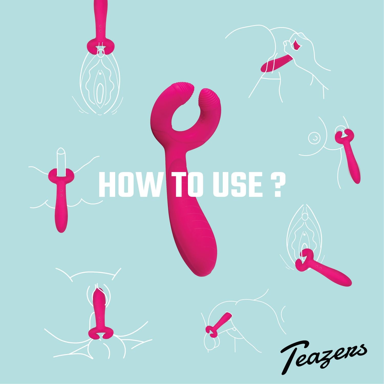 Pair Vibrator - Paar-Vibrator mit Doppelmotor - Anal und Vaginal