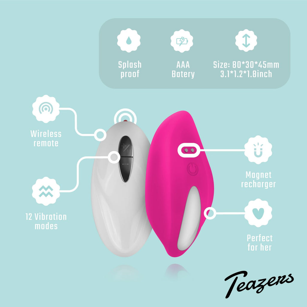 Teazers - Klitoris Vibrator mit Fernbedienung - Pink