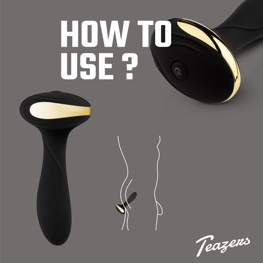 Teazers - Heat Of The Moment Buttplug Vibrator - Wärmefunktion Schwarz