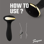 Teazers - Heat Of The Moment Buttplug Vibrator - Wärmefunktion Schwarz