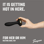 Teazers - Heat Of The Moment Buttplug Vibrator - Wärmefunktion Schwarz