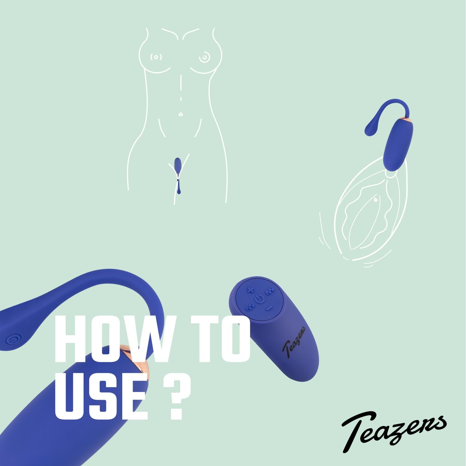 Teazers Vibro-Ei mit Fernbedienung