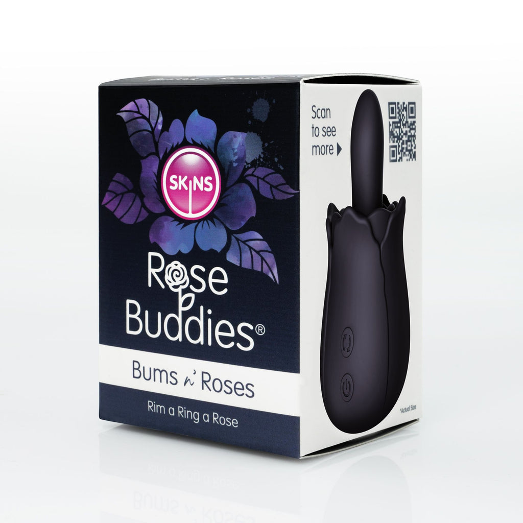 Skins - Bums N Roses Anal-Vibrator mit rotierender Zunge - Rose Buddies