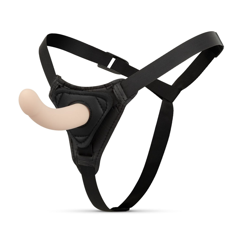 Easytoys Fetish - Strap-On-Dildo mit Gurtzeug - Gebogen