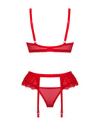 Obsessive - Chilisa Dreiteiliges Set - Rot