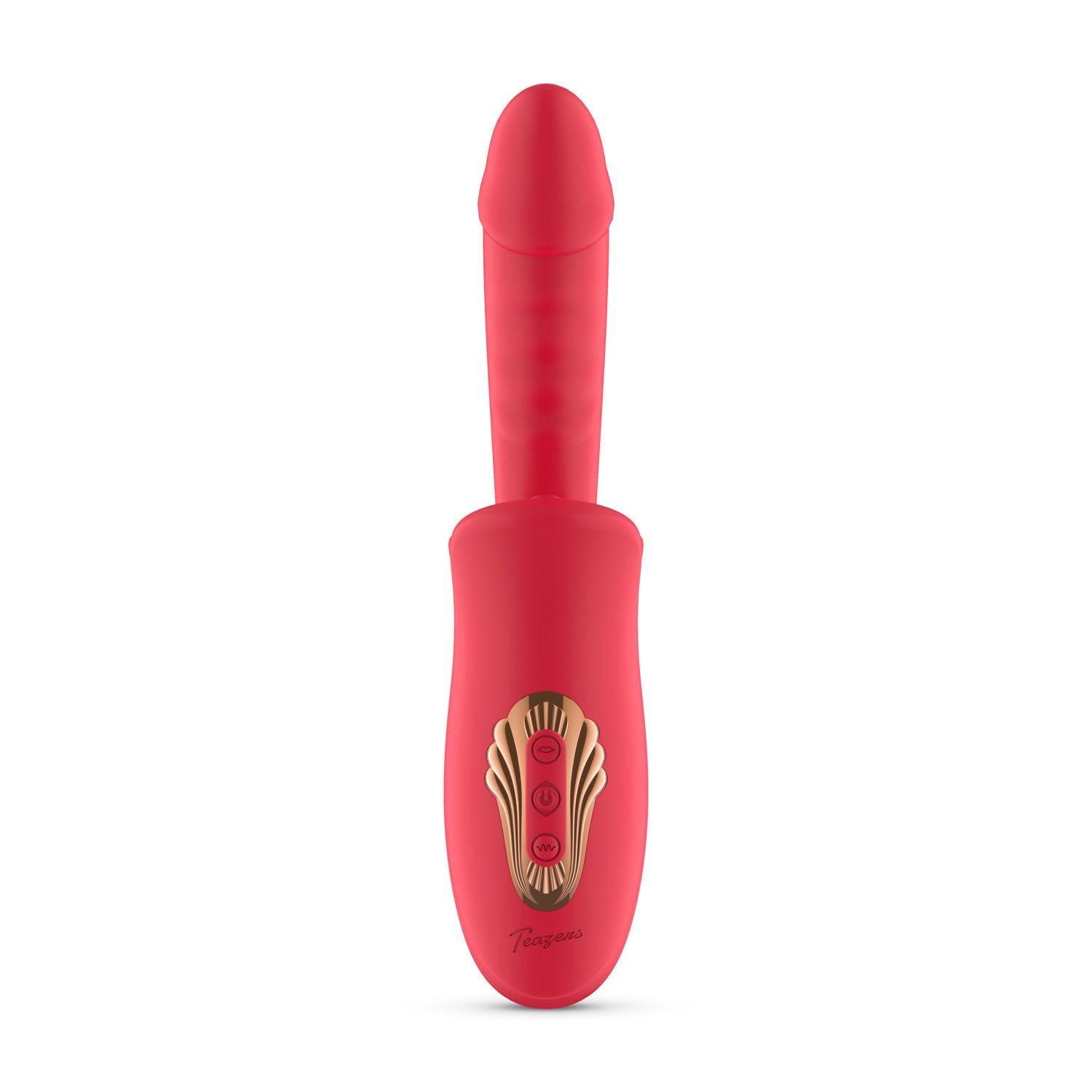 Teazers - Dildo mit Klitoris-Stimulator - 10 Vibrationsmuster und Lecksimulation