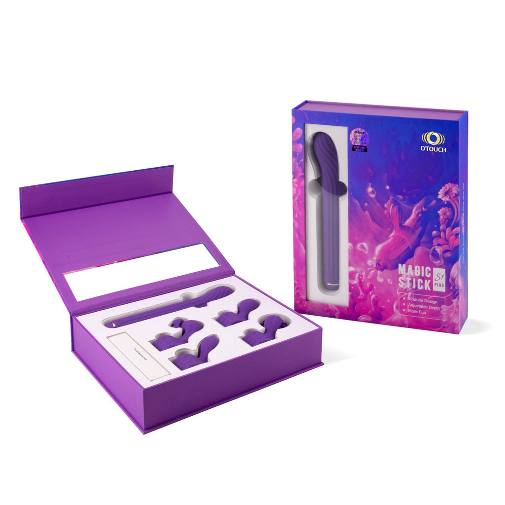 OTOUCH Magic Stick S1 - Modularer Vibrator mit Klitoris-Stimulator - Lila
