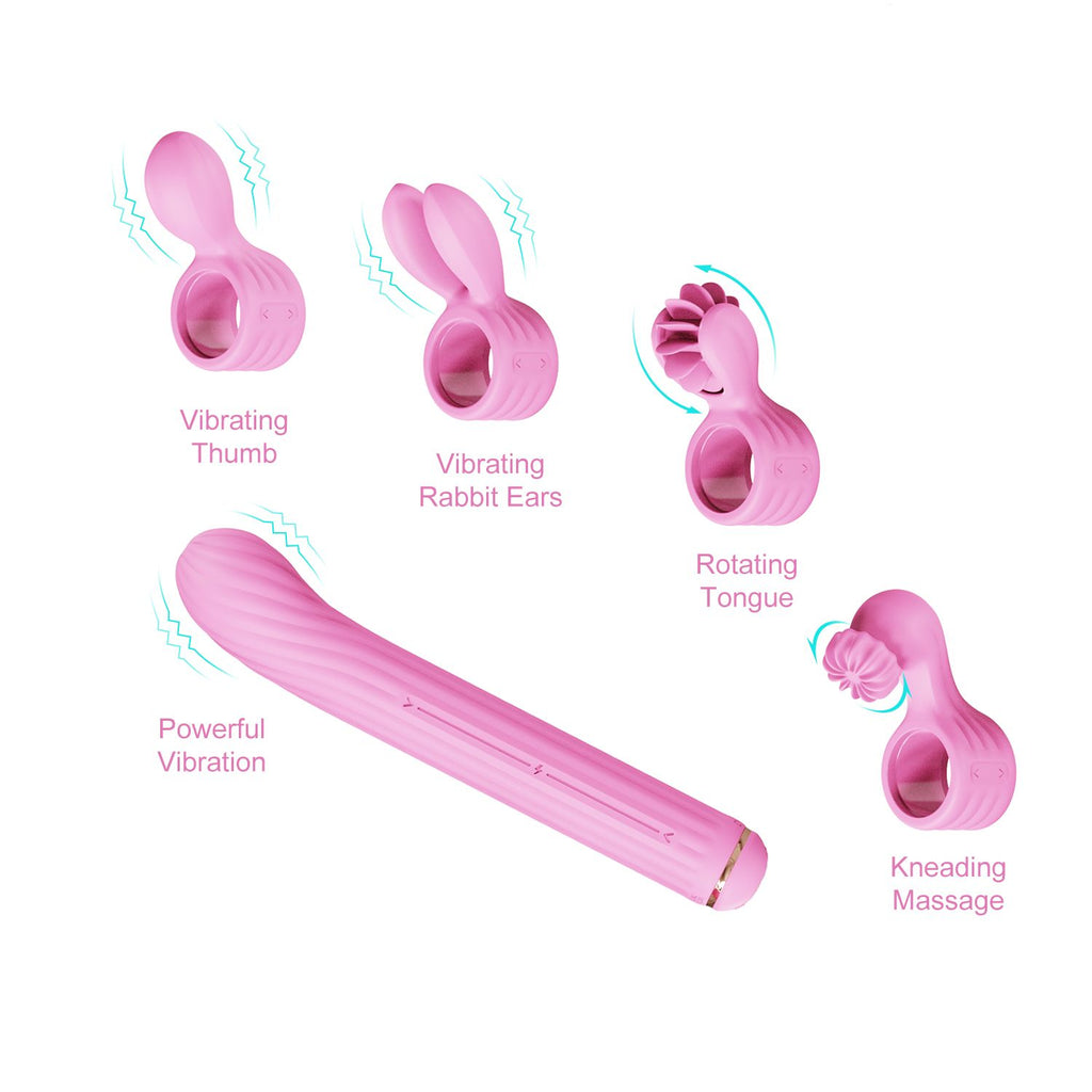 OTOUCH Magic Stick S1 - Modularer Vibrator mit Klitoris-Stimulator - Lila