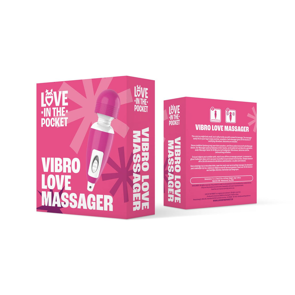 Love in the Pocket - Mini Wand Vibrator - Kompakt und Diskret