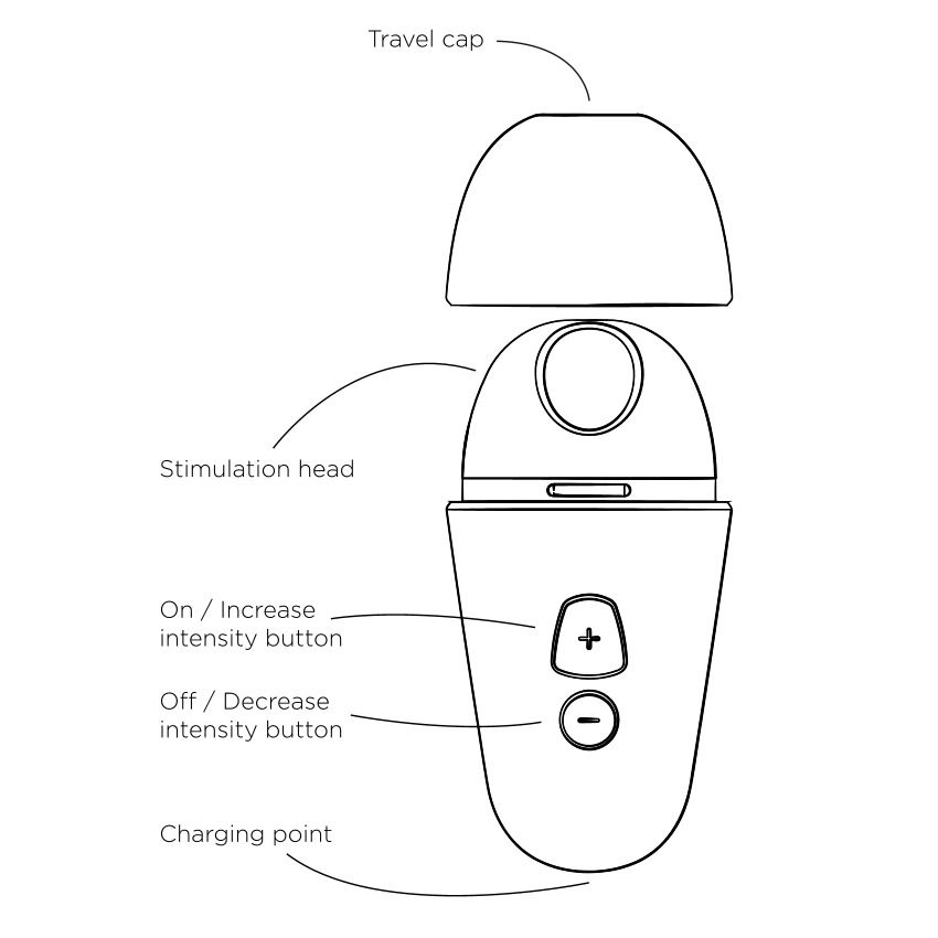 ROMP - Free X Druckwellenvibrator - Pleasure Air Technology mit 10 Intensitätsstufen