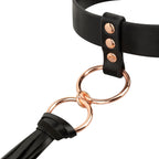 Rosy Gold - Halsband mit Flogger - Schwarz
