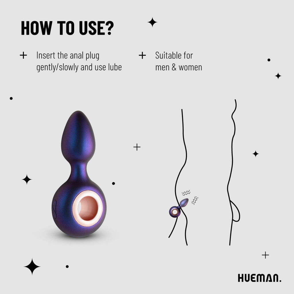 Hueman - Deep Space vibrierender Analplug