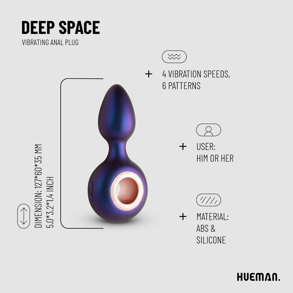 Hueman - Deep Space vibrierender Analplug