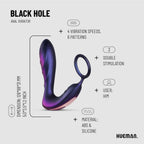 Hueman - Black Hole Anal Vibrator mit Cockring - 10 Vibrationsstufen